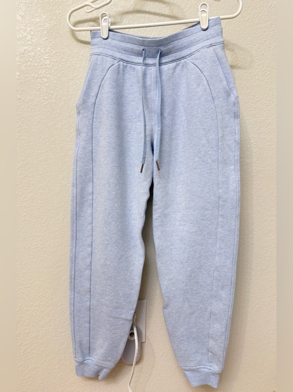 Lululemon Scuba High-Rise Jogger 28" Heathered Blue Linen Size 4